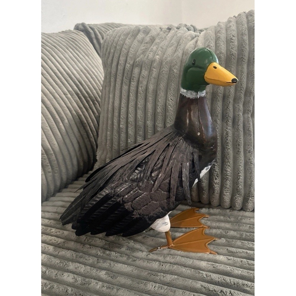 Mallard Duck Garden Decor Outdoor Indoor Metal Yard Decoration Standing Hunting